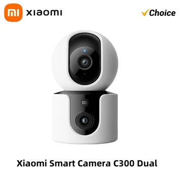 Xiaomi C300 Smart Camera Doppio Obiettivo PTZ 360 °   Rilevazione AI 3 milioni di pixel Visione notturna a colori WiFi 6 Sicurezza domestica Mi Home