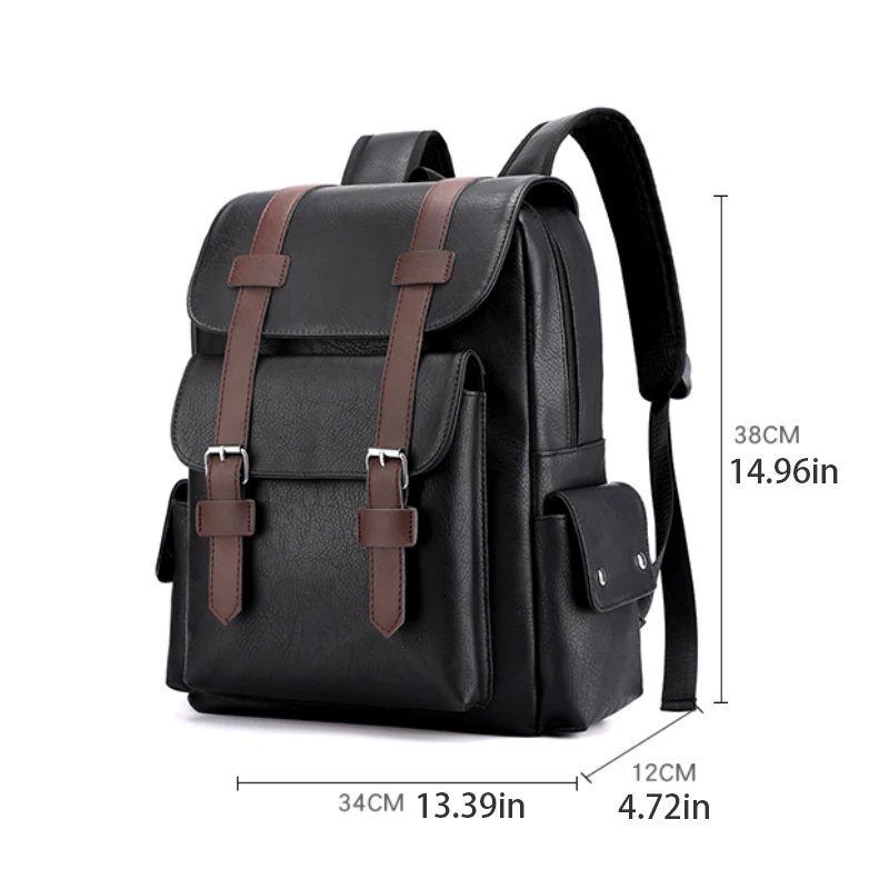 17.3-inch laptop backpack - Business briefcase, large capacity, adjustable shoulder straps, travel backpack