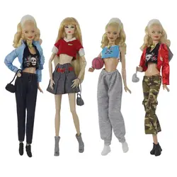 Newest Kawaii Items Kids Toys Fashion Woman Female Clothes Doll Dress Coat Accessories For Barbie DIY Game Birthday Present Gift