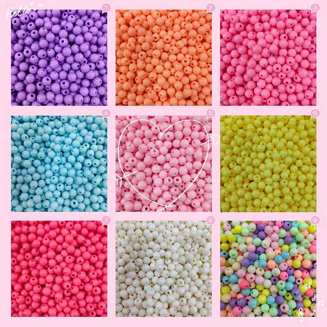 1Pack Loose Beads DIY Handmade Children Toys Candy Color Bracelet Accessories Multipurpose Glass Seed Bead for Jewelry Making 1