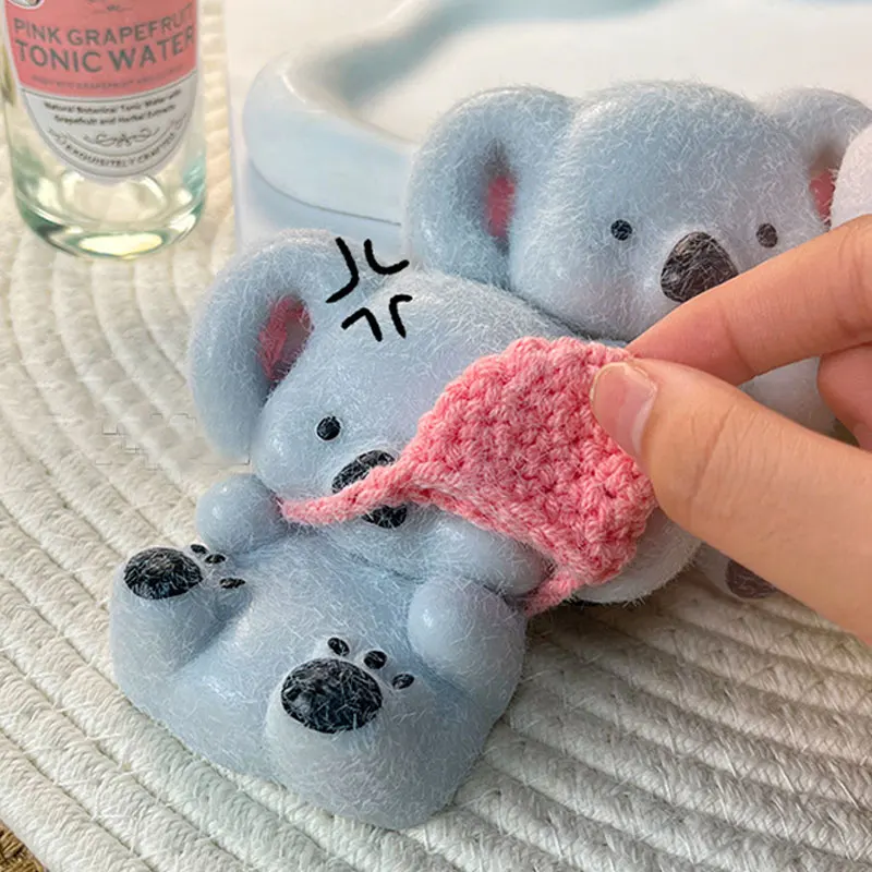 Kawaii Koala Squeeze Toy Slow Rebound Toy Fidget Toys Handmade Silicone Stress Relief Squishy Toy Sensory Toys 5
