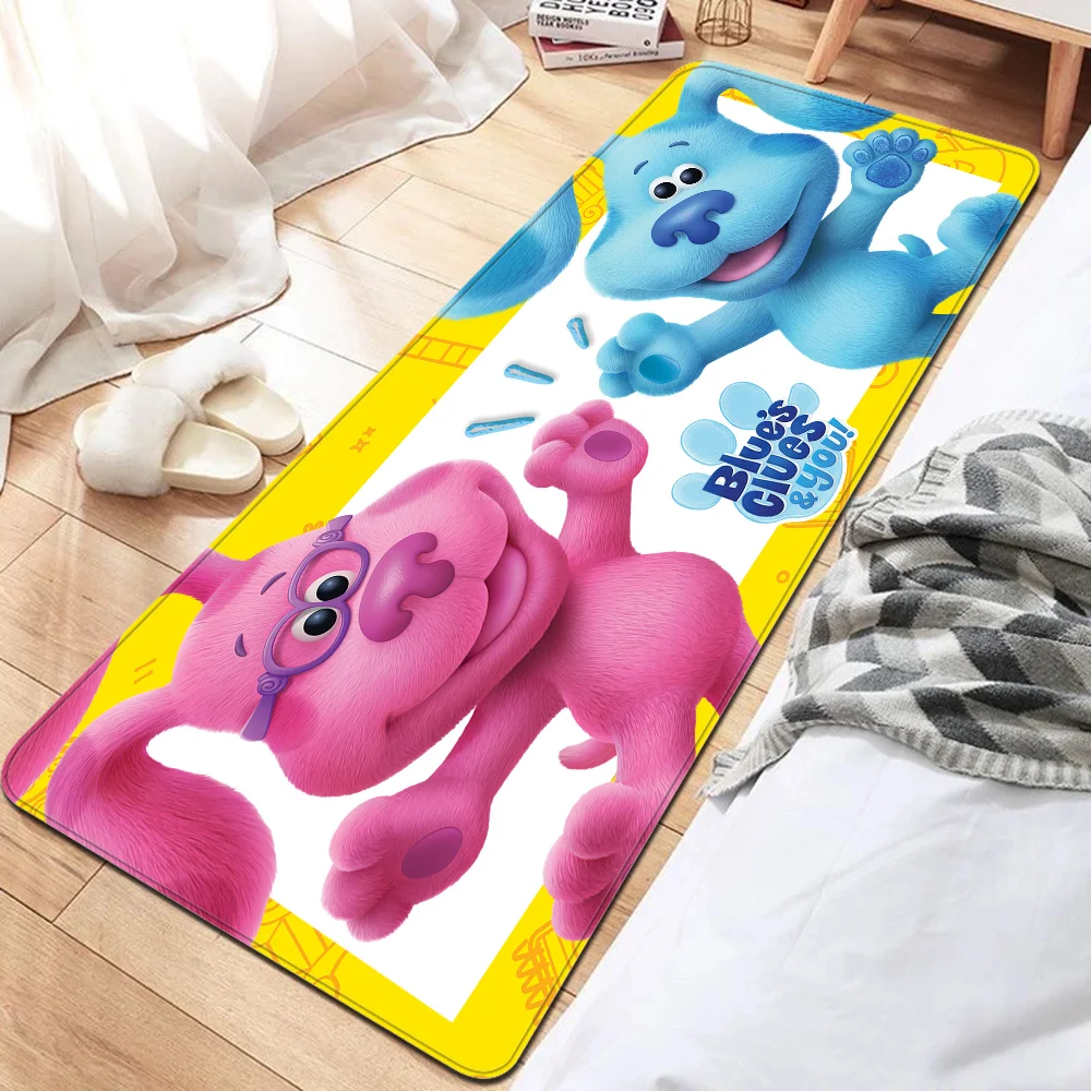 Blue Clues Entrance Door Mat Washable Non-Slip Living Room Sofa Chairs Area Mat Kitchen Welcome Doormat 6