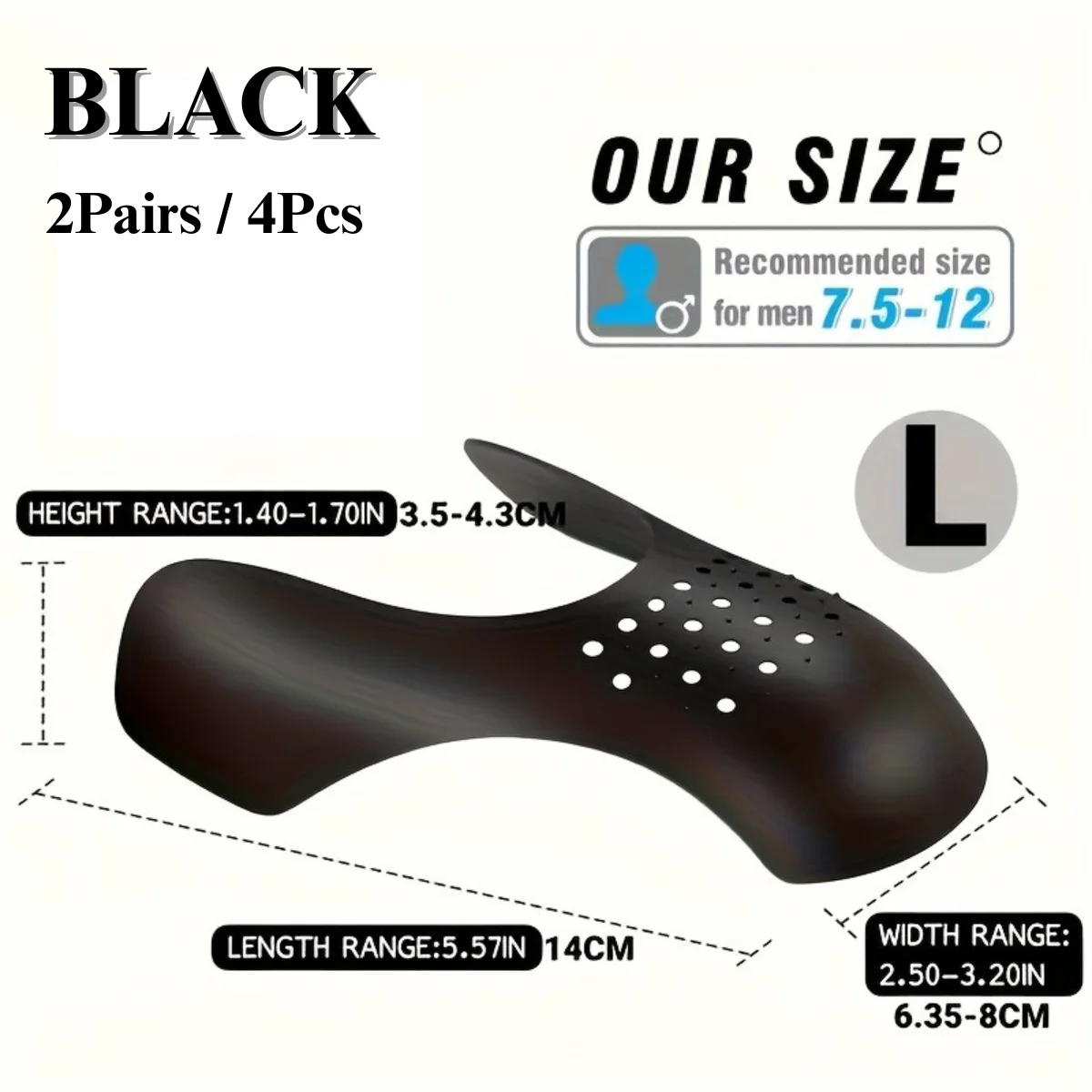 Premium Anti-Wrinkle Shoe Shield Set - Sneaker Crease Protectors and Shoe Shapers