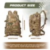 Versatile Tactical Backpack Survival Bag Hunting Travel Backpack GYM For Men Outdoor Hiking Rucksack Climbing Camping Men's Bag 4