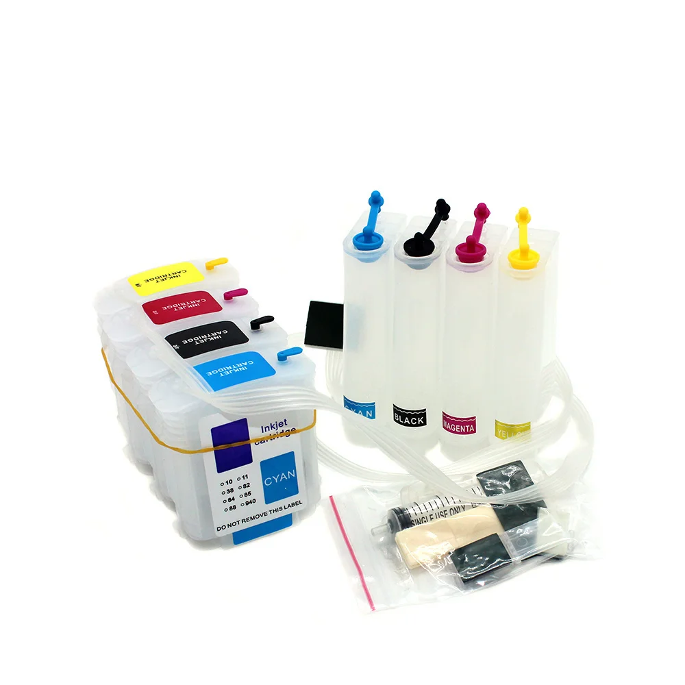 10 82 Ciss System for HP Designjet 500 500PS 800 800PS HP500 HP800 Printer with Permanent Chip