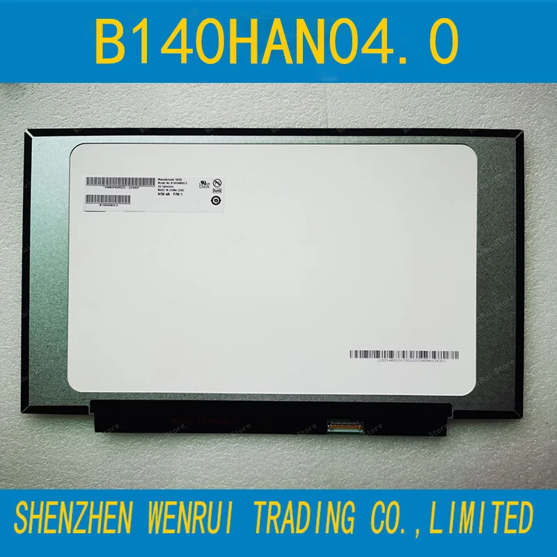 

14.0 inch Lcd Screen Display Panel IPS B140HAN04.0 fit B140HAN04.1 N140HCA EAC NV140FHM N62 1920x1080 Slim Laptop Matrix 30 pin