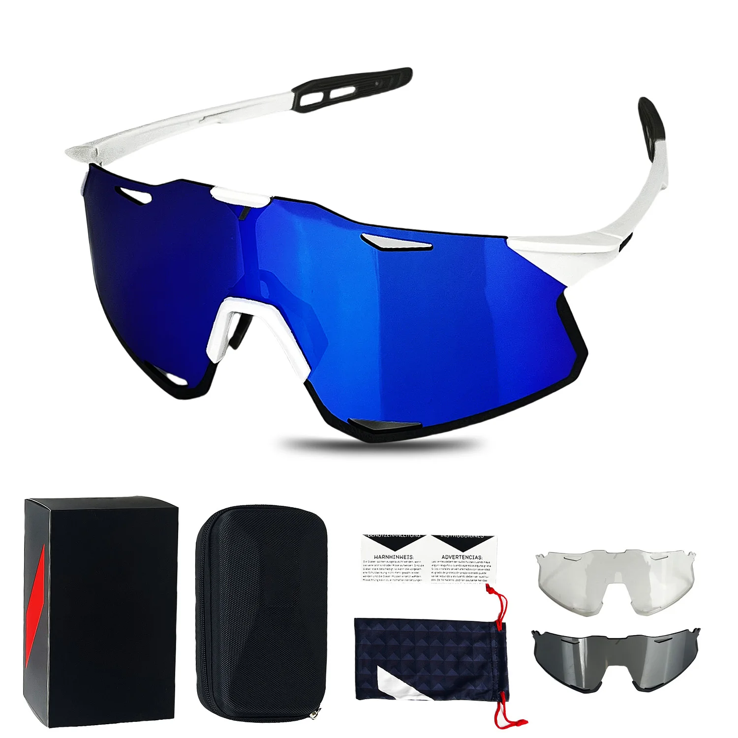 Sunglasses for Men Sport Cycling Glasses Bike Mountain Bicycle Hiking Camping Golf UV400 Protection Glasses Women Baseball 4