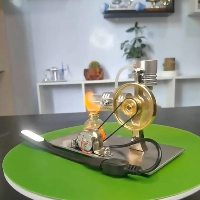 Metal Engine Model Stirling Engine Model Educational Toy for Science Experiments