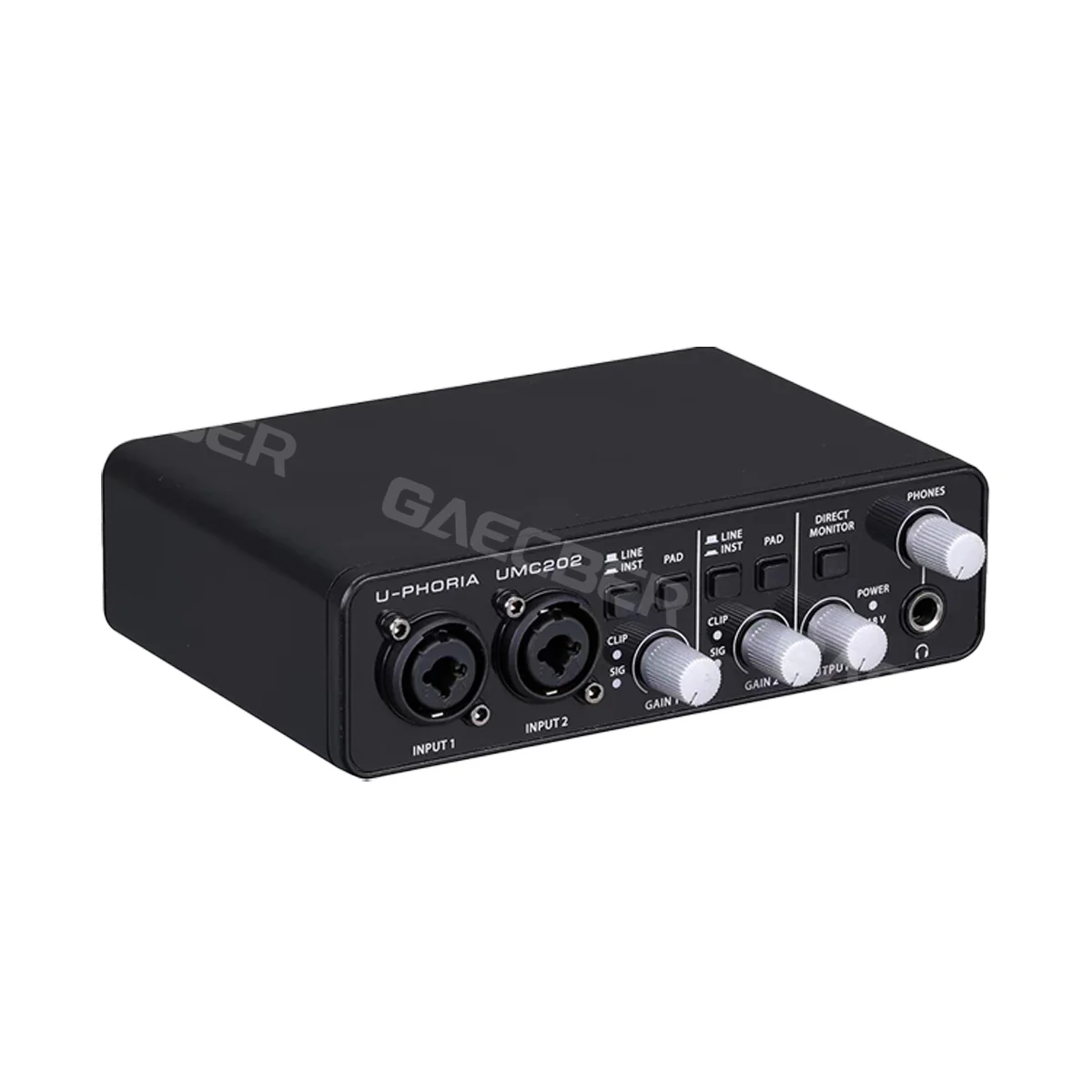 Audio Interface UMC202 Professional Sound Card Monitoring Electric Guitar Live Recording for Studio Singing Micro