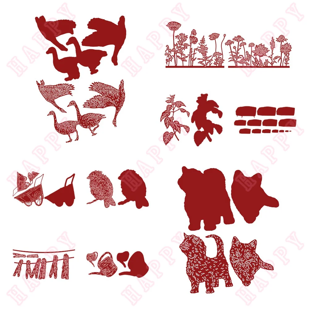 Sprinkles Wild Borders Old Barrow Metal Cutting Dies Diy Scrapbooking Paper Diary Decoration Manuale Fatto A Mano Per Goffratura 2022