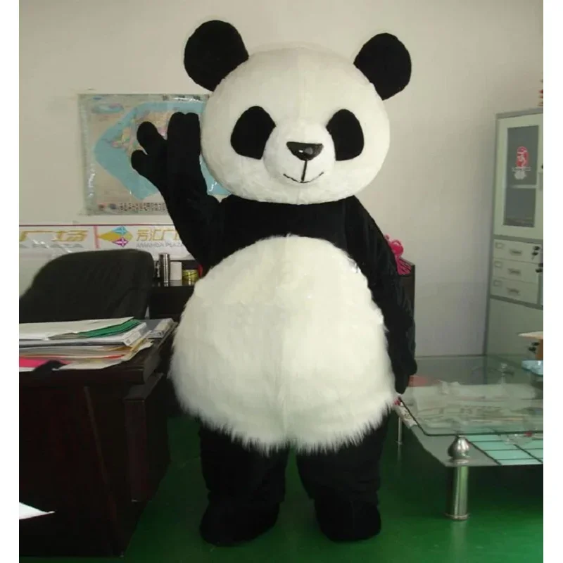 

Chinese Giant Panda Mascot Cartoon Doll Cosplay Costume Suit Adult Men Women Activity Party Play Head Clothing