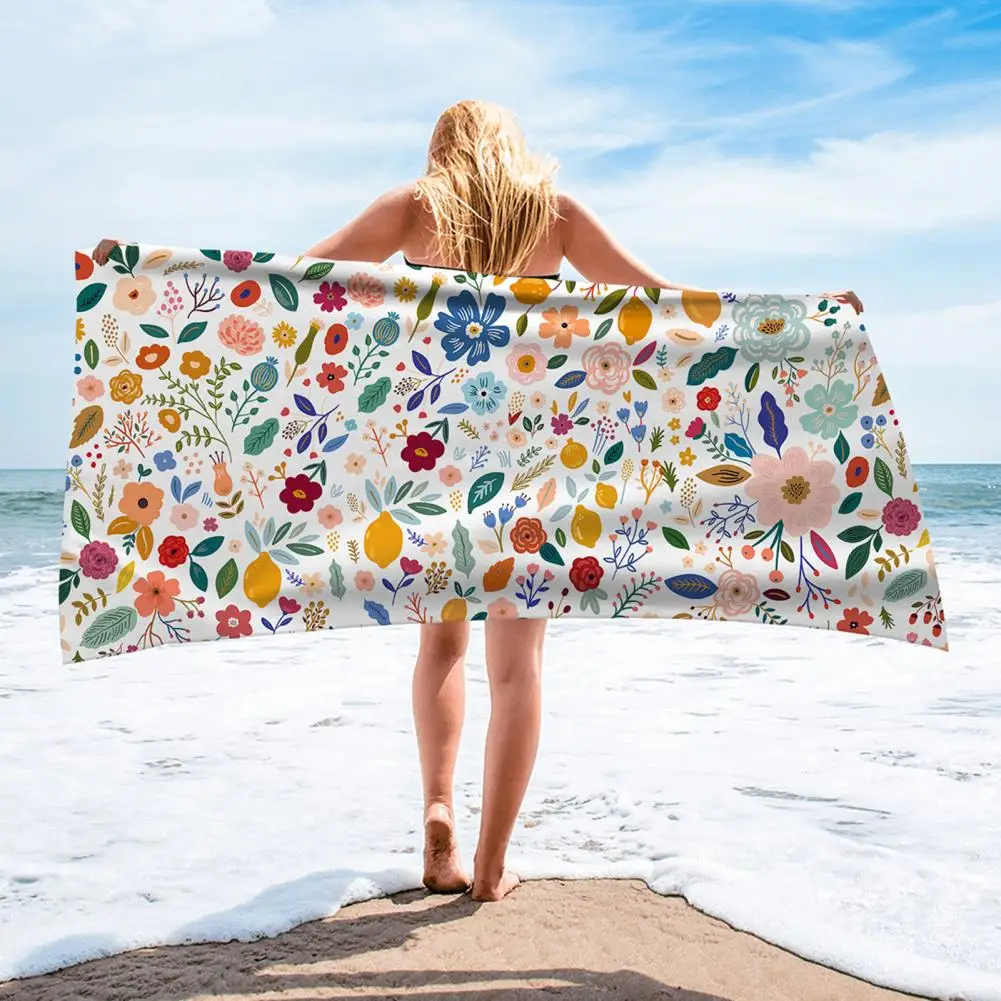 Shower Towel  Practical Skin Touch Breathable  80x160cm Outdoor Traveling Portable Beach Towel for Trip