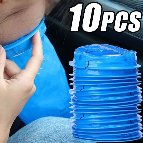 1000ML Vomiting Bag Disposable Travel Car Airplane Motion Sickness Nausea Vomit Cleaning Bags