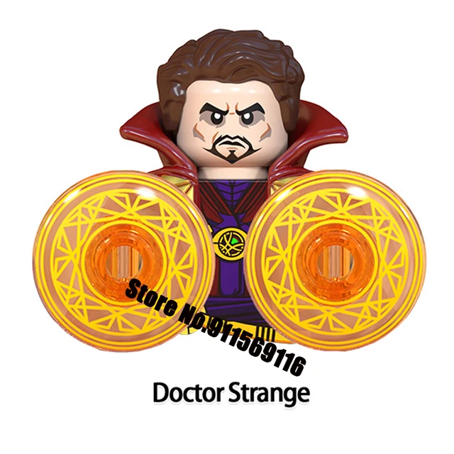 DISNEY Mysterio Doctor Octopus Spiderman Green Goblin Building Blocks Doctor Strange Sandman Lizard Action Figure Kid Toy Bricks M-WM2301