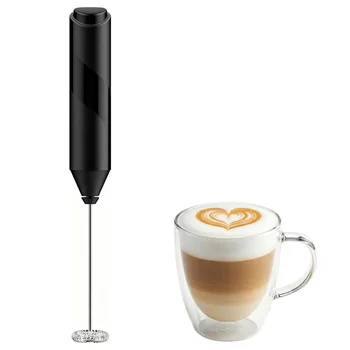 MINI Milk Frother USB Rechargeable 3 Speeds Foam Maker Coffee Whisk Mixer Electric Handle Blender Egg Beater 1
