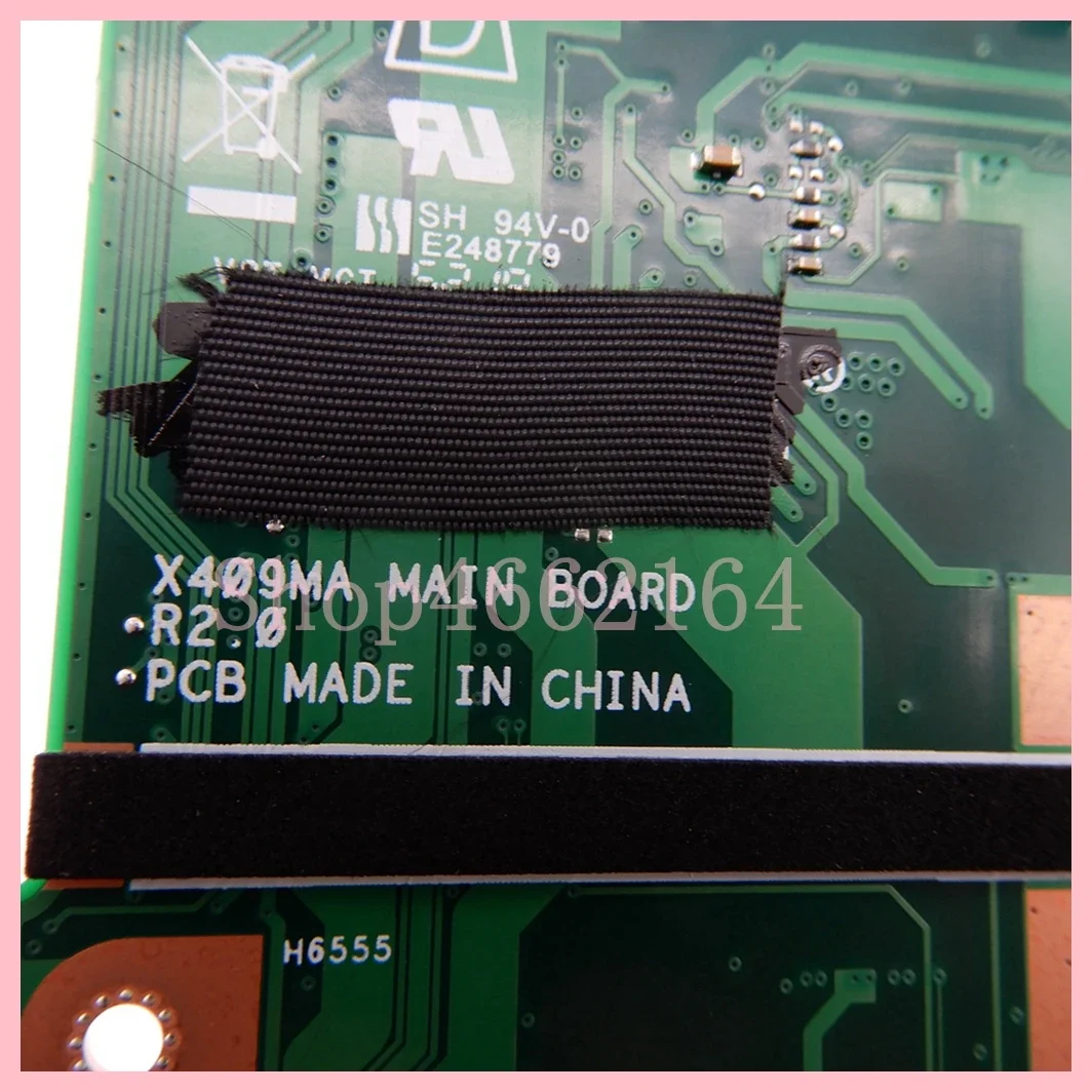 Placa-mãe Portátil para Asus Mainboard para Asus X409ma com N4000 N4100 N5000 N5030 Cpu 14in ou 15in - Imagem 6