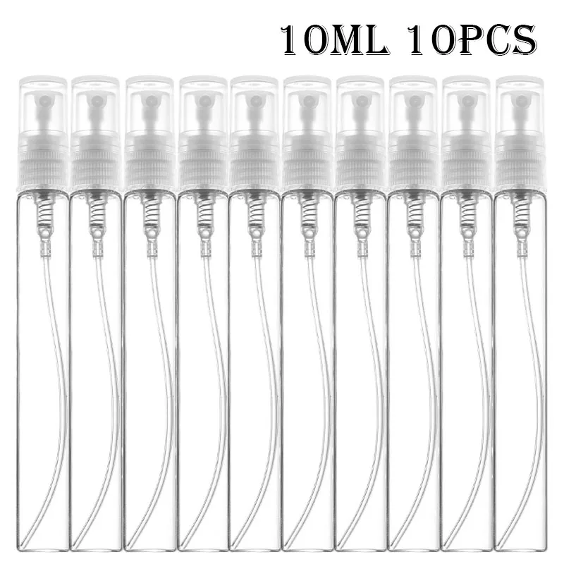 Clear Mini Perfume Glass Bottle Set Portable Vials