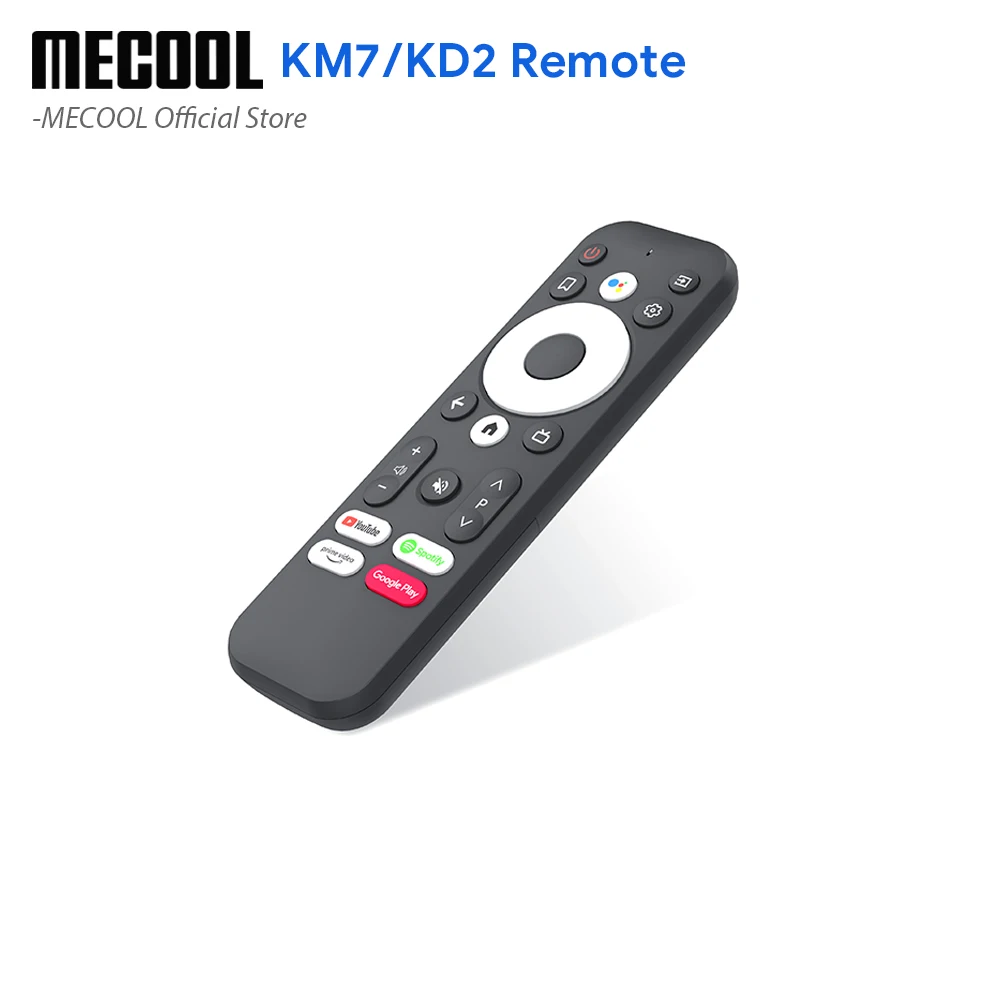 Mecool-substituição do Controle Remoto para Kd2 Km7 tv Box com 22 Teclas Assistente Certificado do Google Voice Bluetooth