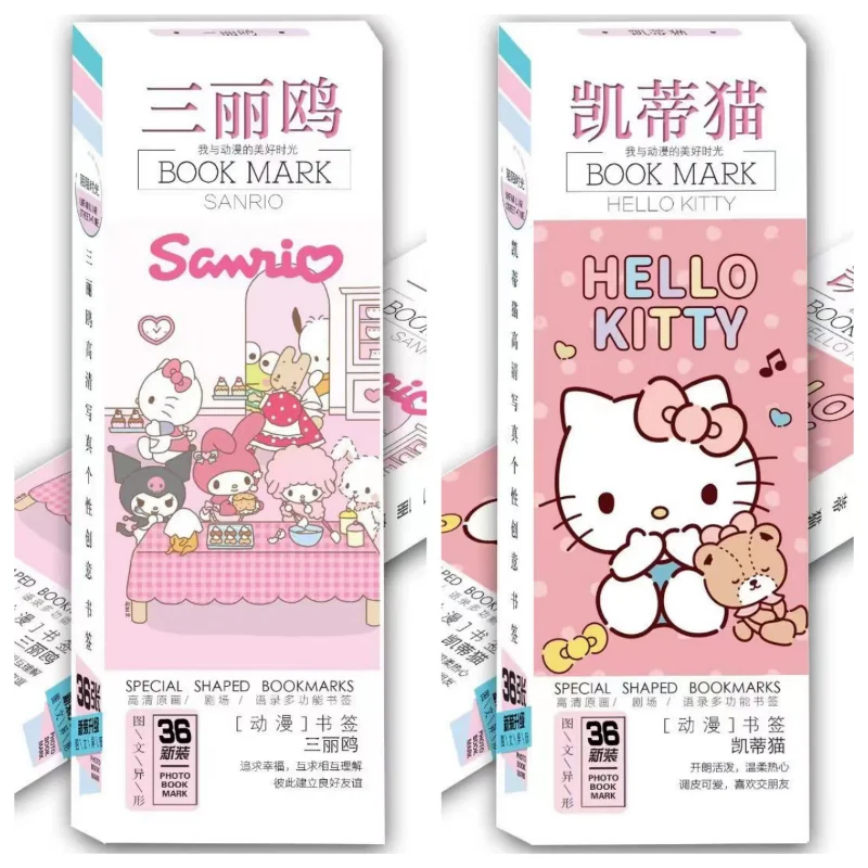 

Sanrio Creative Bookmark Hello Kitty Cinnamoroll Kuromi My melody Pochacco Anime Kawaii Cartoon Anime Peripheral Message Card