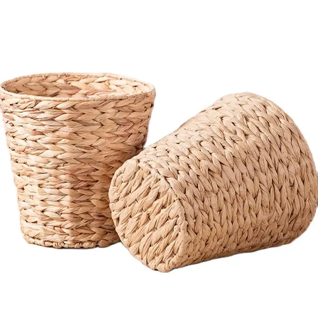 Kötél Fonott Kreatív Kézzel Készített Asztali Nappali Hálószoba Wc -Tároló Kosár - Image 2