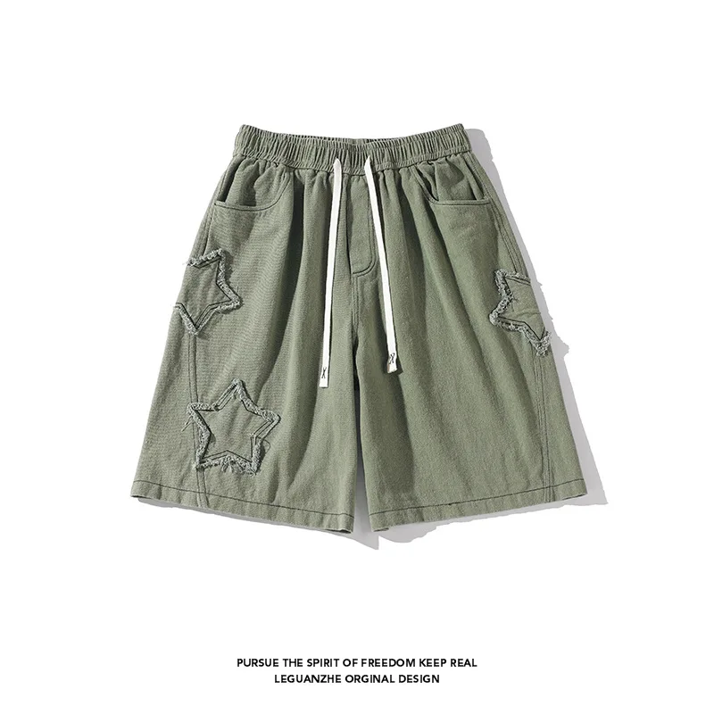 

Summer Men's Beach Shorts Personalized Fashion Loose Fitting Designer Luxurious Korean Street Clothing