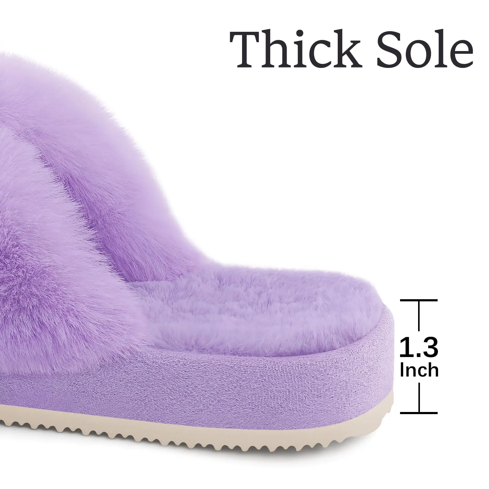 thumbnail image 4 of Pantuflas cálidas de punta abierta para mujer, mullidas, suaves y cómodas, pantuflas de moda bonitas para el dormitorio femenino, zapatillas de interior para casa, 4 of 6