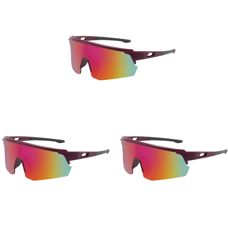 Color-Changing Cycling Sunglasses Men And Women Outdoor Uv Windproof Dustproof Bicycle Sports Goggles