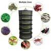 2-8 Layer Herb Drying Rack Net Mesh with Green Zippers Hydroponics, Drying Rack Herbs for Plant Bud Seed, Herb Dry Net With Hook 4