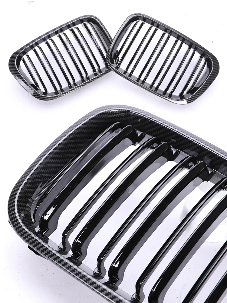 Glossy Matte Black Carbon M Color Grille Grill