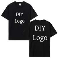 Personnalisez votre propre conception T-shirt hommes personnalisez votre impression Photo Logo T-shirt bricolage graphique T-shirt femmes t-shirts hauts vêtements en coton 1