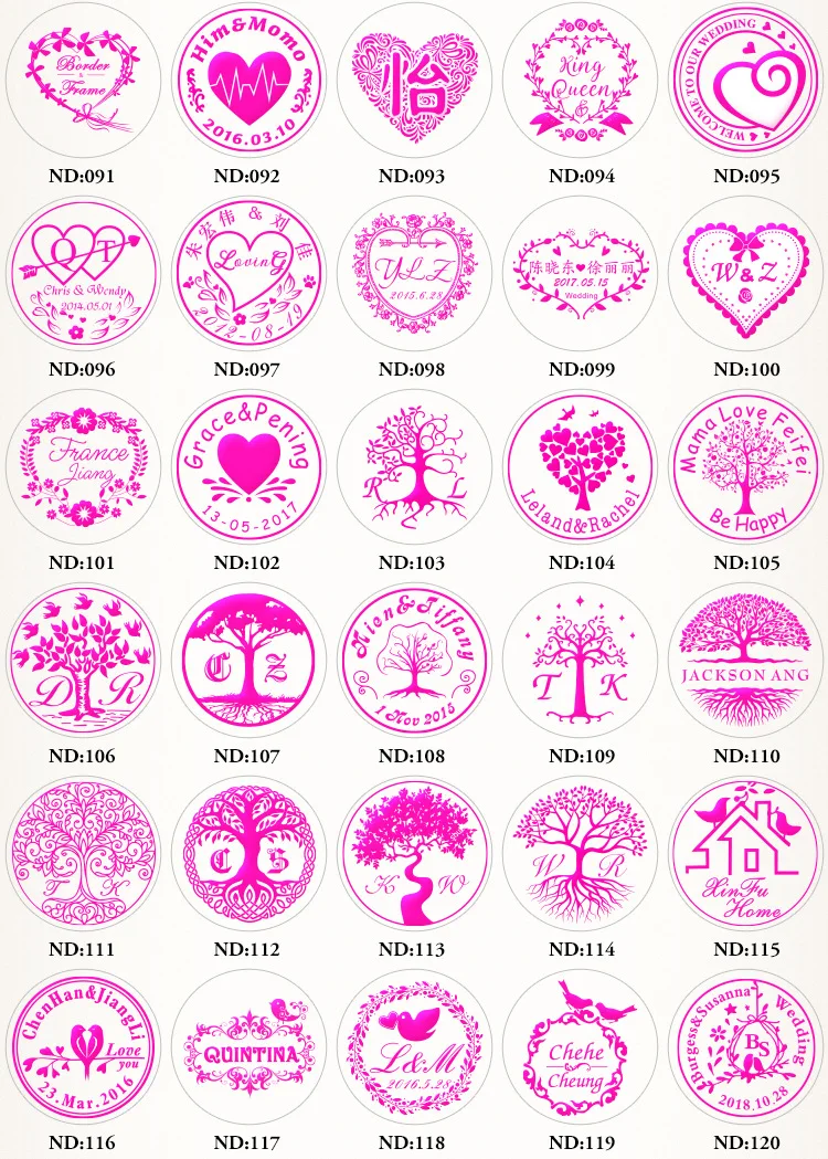 Neu anpassen Doppel name 2 Initialen personal isierte Briefs tempel/Siegel wachs/Hochzeits wachs Siegels tempel benutzer definierte Einladungen Umschlag – Detail 16