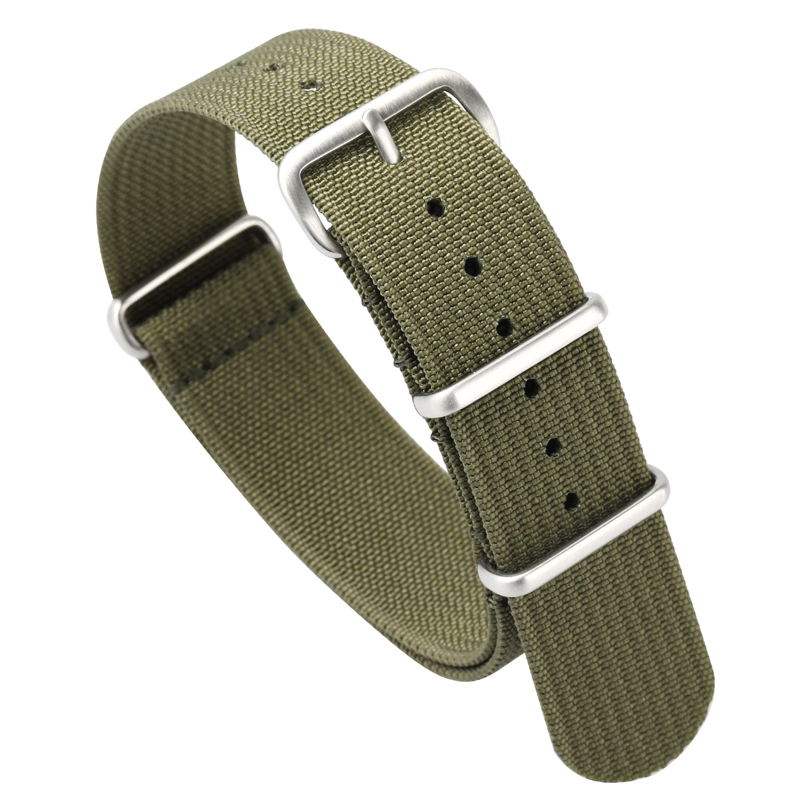 Ribbed Nylon Universal Watchband – Comfortable & Breathable Strap in Multiple Colors for All Sizes