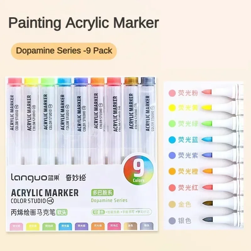 Vibrant Acrylic Paint Art Marker Set for Creative DIY Projects