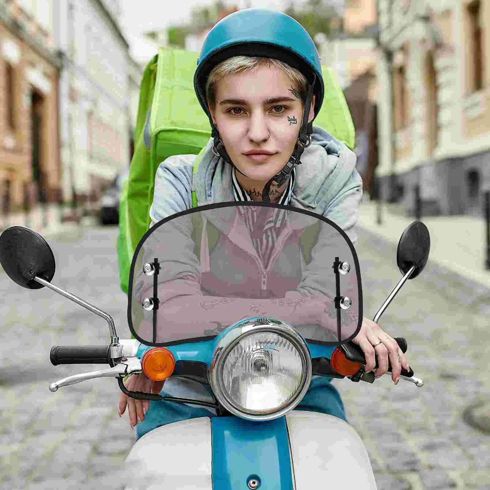 

Universal Motorcycle Windshield Clear Supply Accessories Spoiler for Part Rubber Motorbike