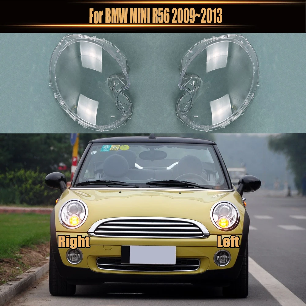

For BMW MINI R56 2009~2013 Headlamp Lamp Shell Transparent Mask Headlight Cover Lens Plexiglass Replace Original Lampshade