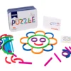 Kids Wooden Ring Early Education Shape Board Kindergarten Wooden Creative Puzzle Building Blocks Match Montessori Education Toys 1