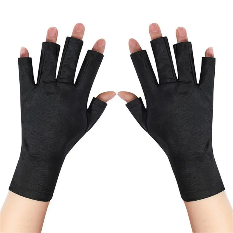 

1pair Nail Art Glove Nail Salon Nail Art Tool Nail Accessories Radiation Proof Glove Uv Gel Shield Glove 4 Color Nail Tool