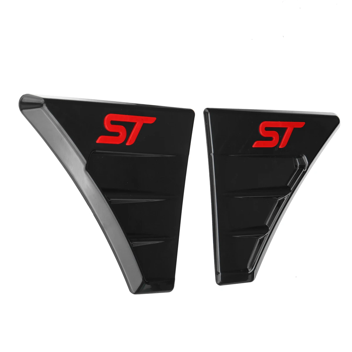 For Ford Focus RS ST MK2 Car Front Engine Hood Bonnet Vents Air Inlet Side Fender Vent Air Outlet Decoration Stickers Cover hood vents car hood stickers