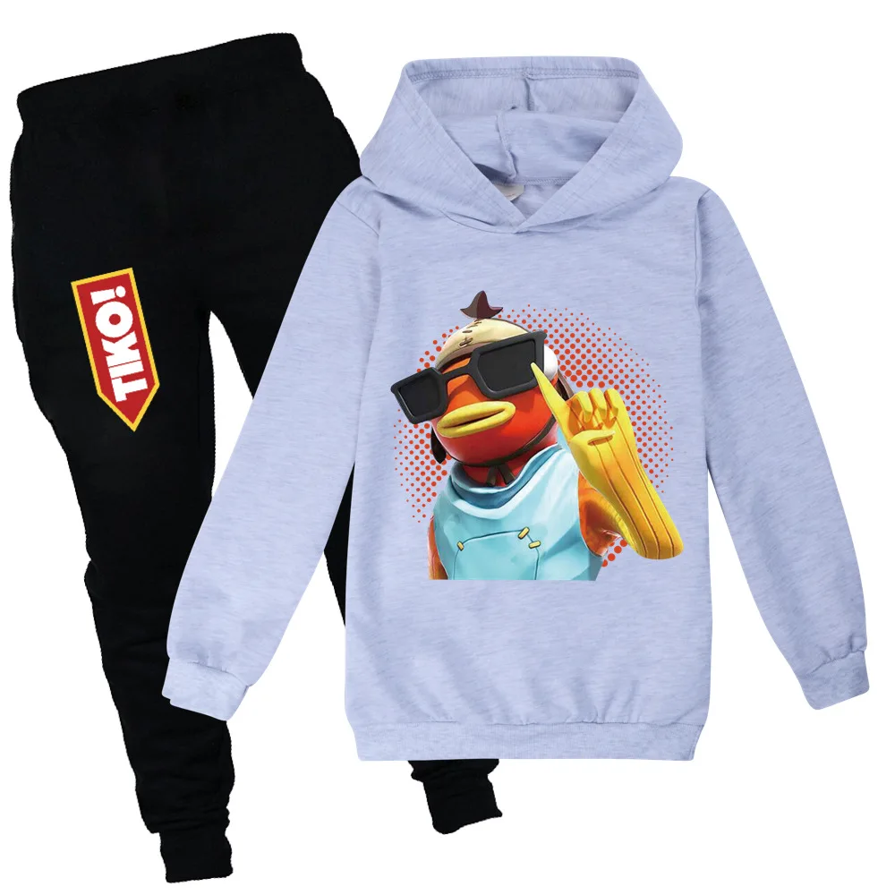 Kids Tiko Sweatshirts Boy Clothing Set Fishstick Hoodies Halloween Clothes for Teen Girls Children Hooded Sportswear Suit