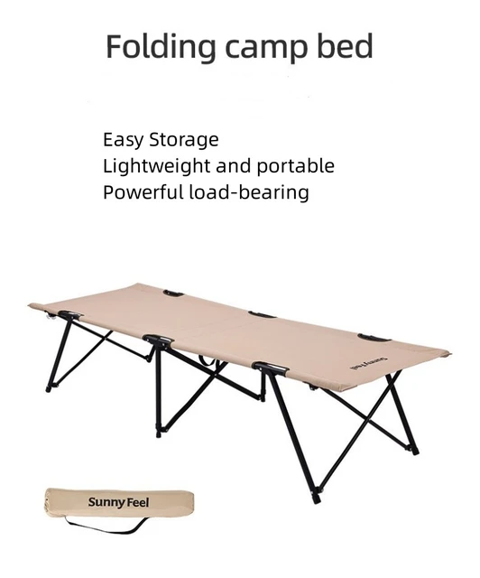 Cama plegable portátil plegable estilo Camp Cot de madera - China Cama de  camping, cama plegable