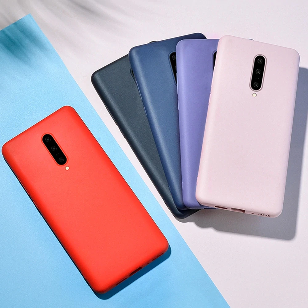 Premium Liquid Silicone Soft TPU Phone Case - Original Matte Protective Cover