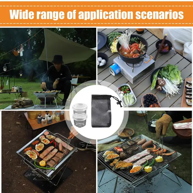 Esparcidor De Especias 4 En 1 Para Camping, Camping, Cocina, Tarros De