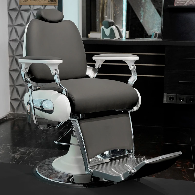 Ergonomic Luxury Barber Chairs Barbershop Hair Stylist Hairdressing Swivel Barber Chair Chaise Coiffeuse Beauty Furniture QF50BC