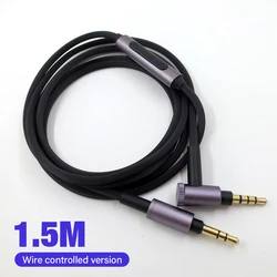 Premium 3.5mm Jack Aux Cable with 90 - Degree HIFI Audio Mic Connector (Wire Controlled)