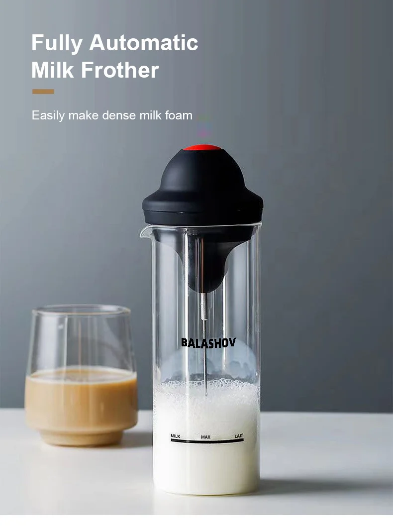 Description Picture 3 of itemWireless Milk Frother Electric Foamer Coffee Foam Maker Milk Shake Mixer Battery Milk Frother Jug Cup Electric Milk Frother Cup