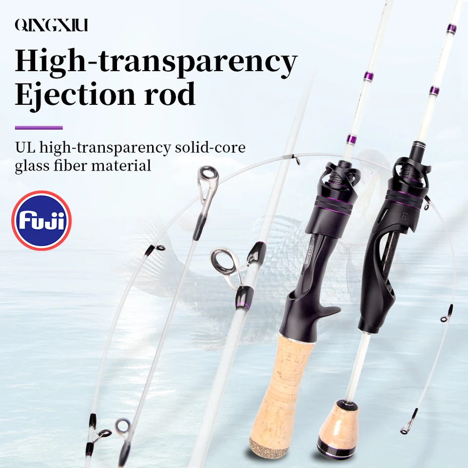 Fishingfans-超軽量釣り竿,コルクハンドル,グラスファイバー,昆虫