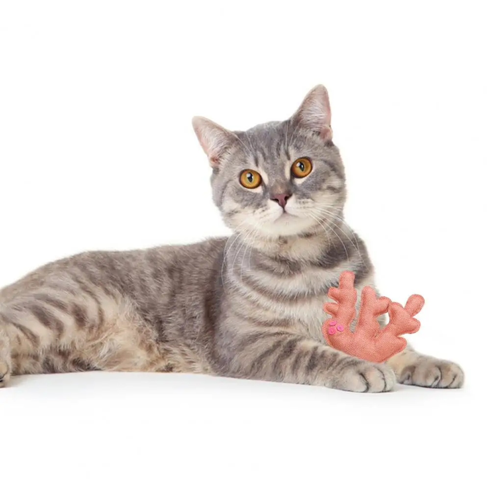 

Cat Catnip Chewing Toy Cat Toy with Sound Effect Cartoon Shape Teeth Grinding Plush Toy for Cats Fun Pet Accessories Kitten Toy