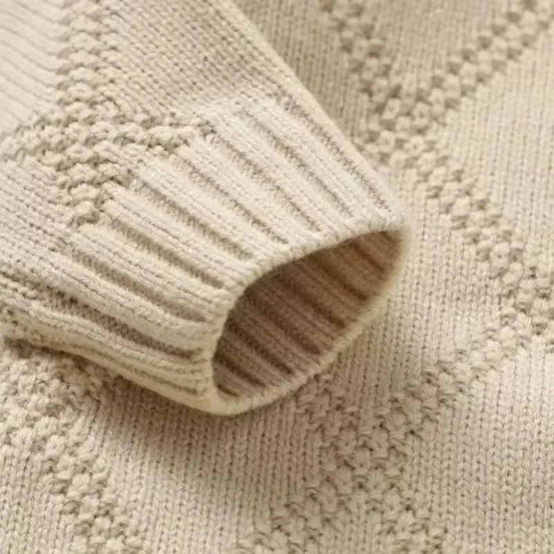 DGUKYM Spring Autumn New Solid Color Knitted Acrylic Long Sleeve 1-18 Months Newborn Baby Boys Girls Rompers Jumpsuit Bodysuit 6