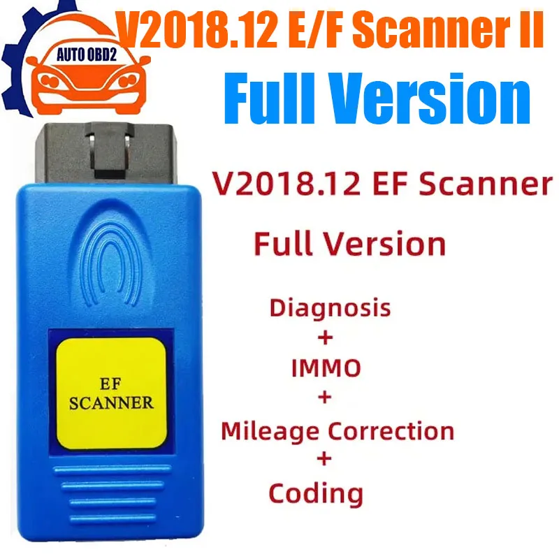 V2018.12 E/F Scanner II Full Version Car Diagnostic Tool For BMW