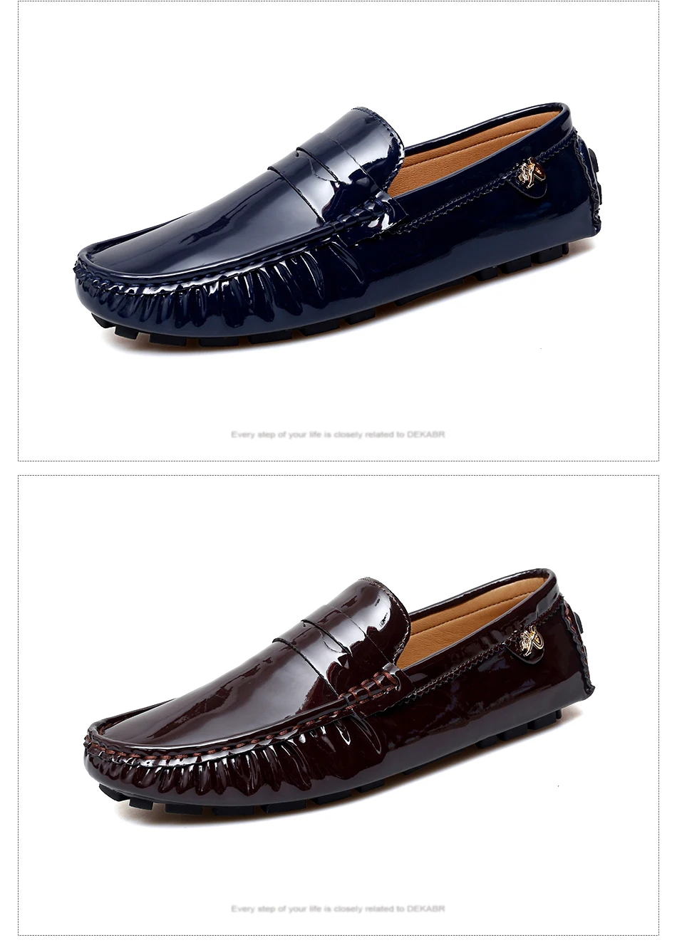 フット Men Casual Shoes Pu Leather Loafers Sneakers Walking Driving Flat
